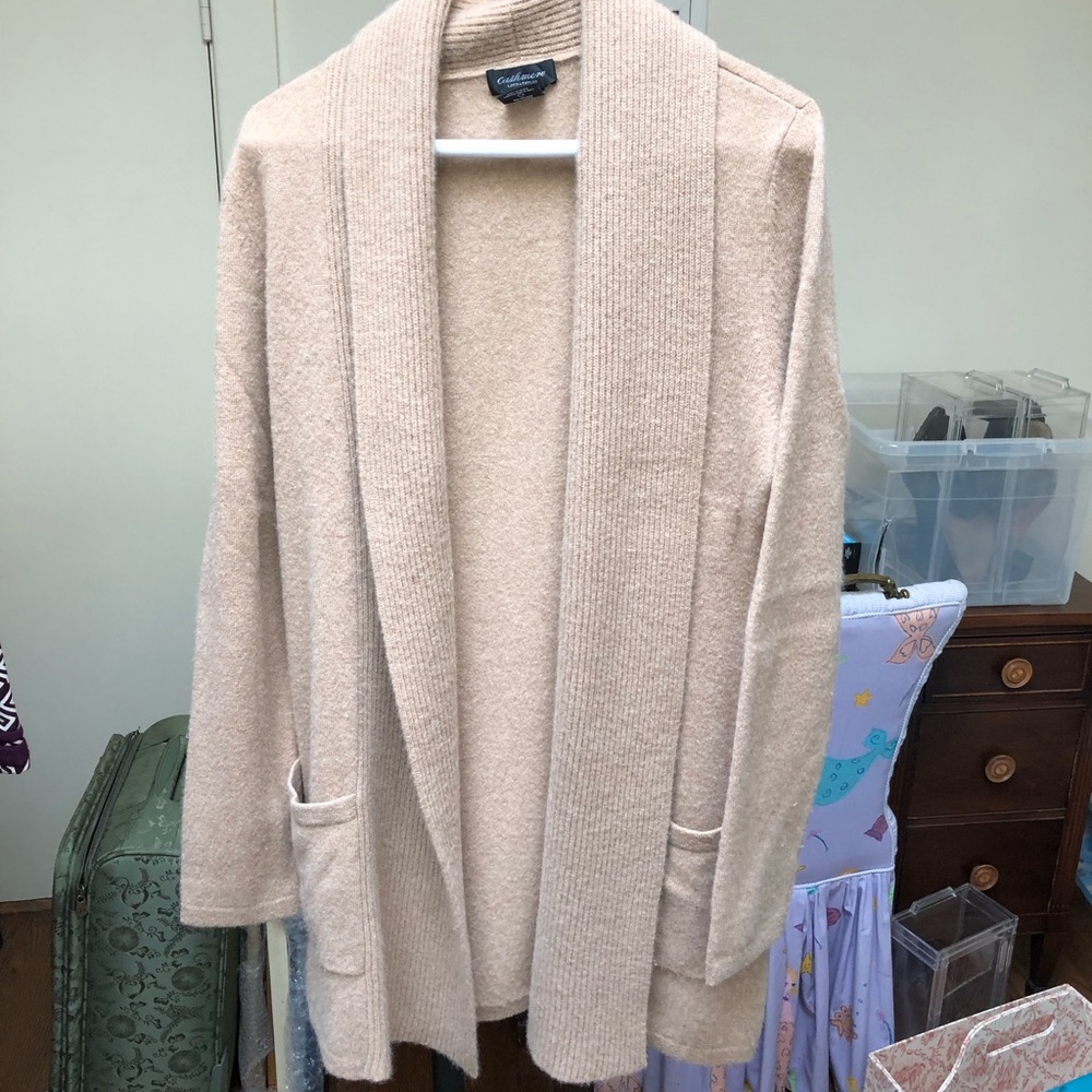 Long sleeves cashmere cardigan